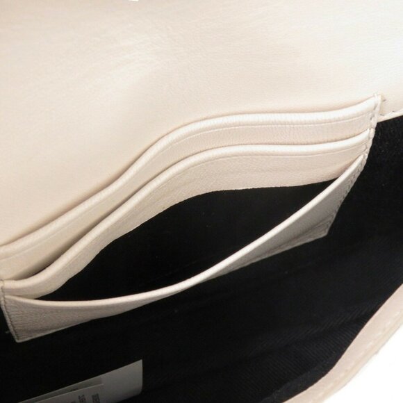 VERSACE White Leather Shoulder Bag - Picture 9 of 11